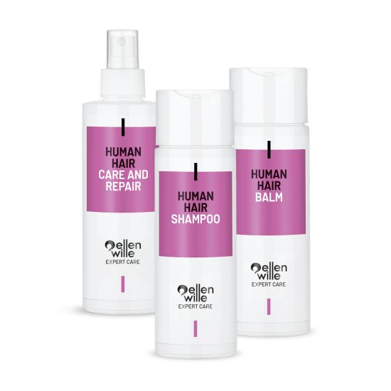 Pflegeset Echthaar (Shampoo, Balm, Care 'n Repair - jeweils 200ml)